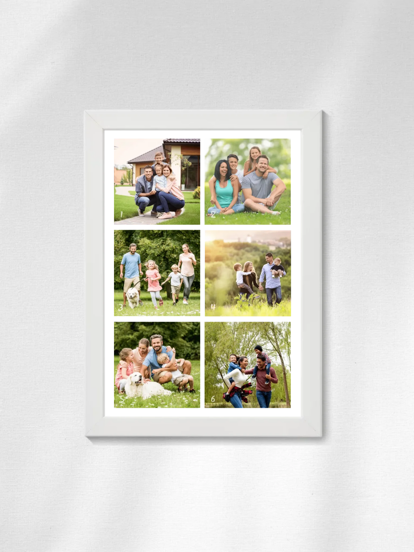 Minimalista fotókollázs - 6 kép - Fényképes falikép