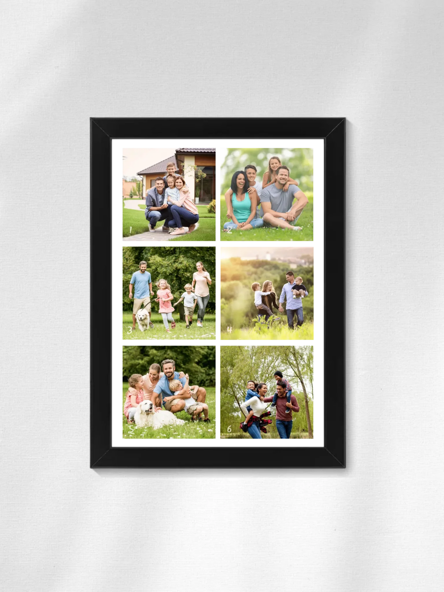 Minimalista fotókollázs - 6 kép - Fényképes falikép