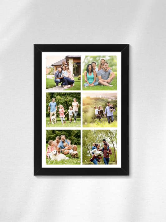 Minimalista fotókollázs - 6 kép - Fényképes falikép