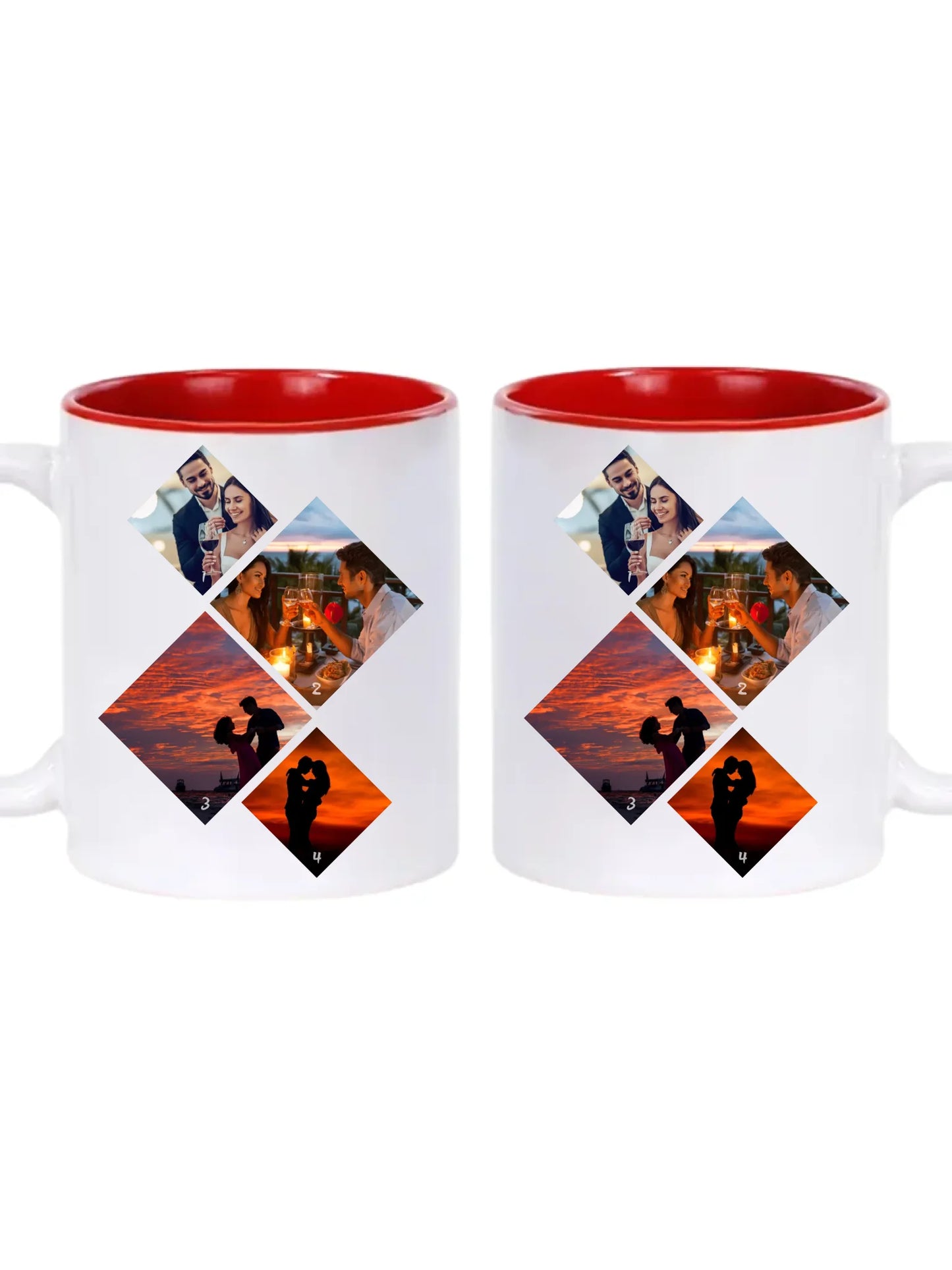 Minimalista fotókollázs - 4 kép - Fényképes bögre