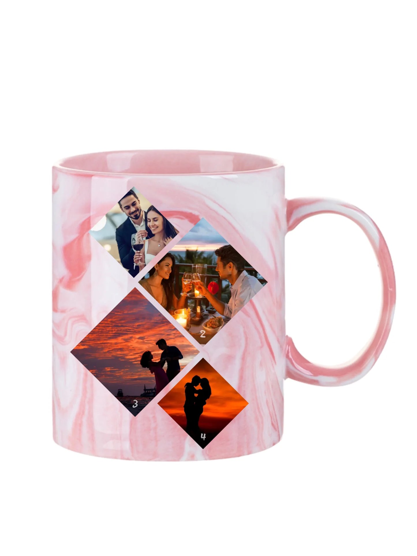 Minimalista fotókollázs - 4 kép - Fényképes bögre