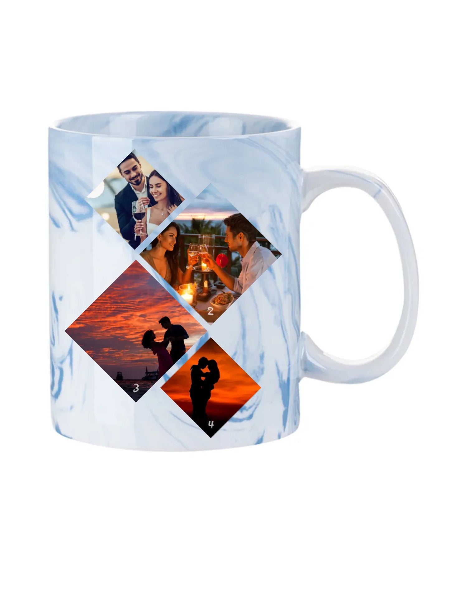 Minimalista fotókollázs - 4 kép - Fényképes bögre