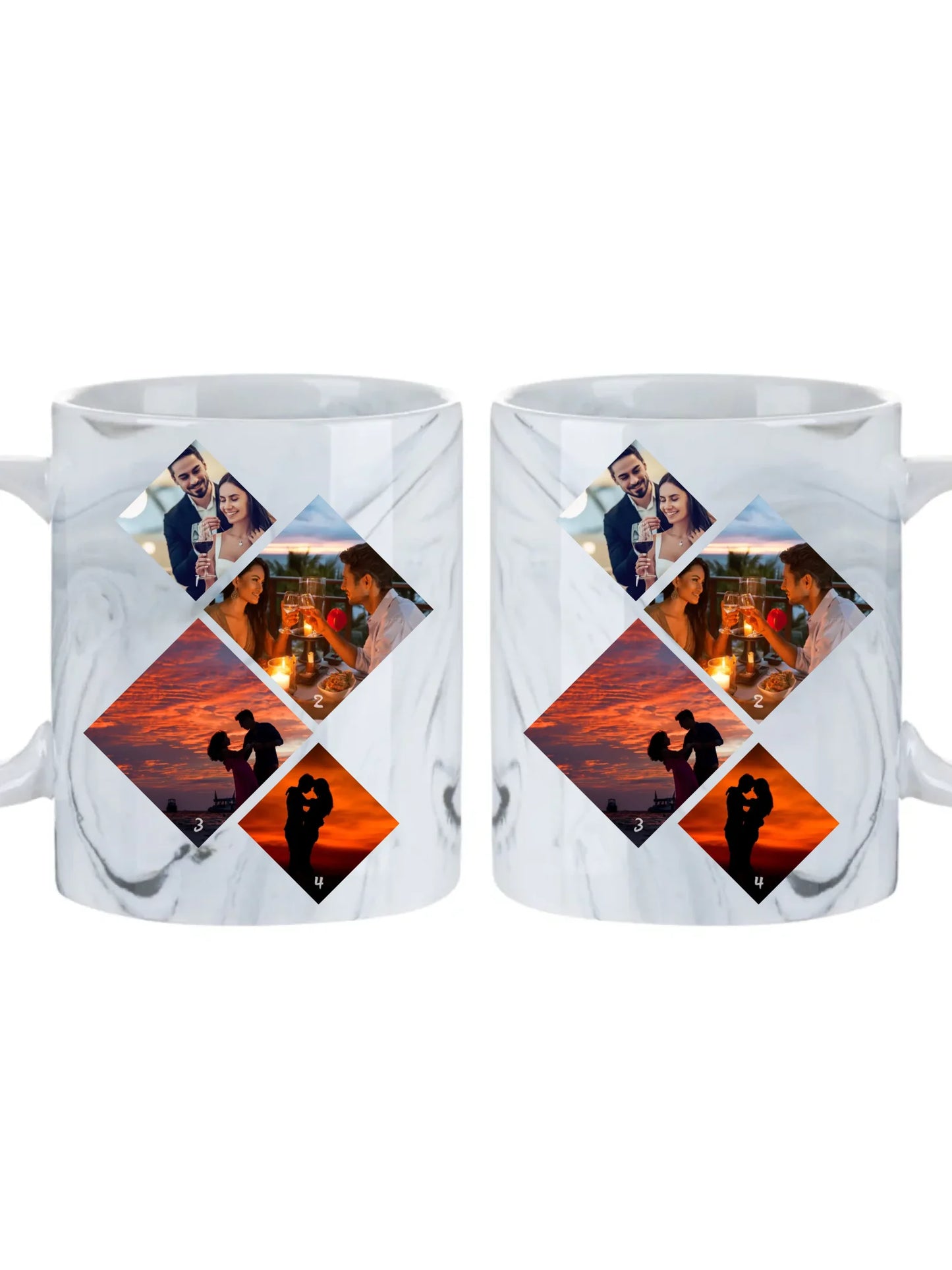 Minimalista fotókollázs - 4 kép - Fényképes bögre