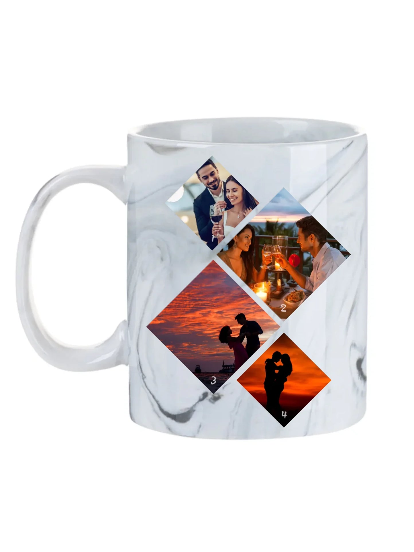 Minimalista fotókollázs - 4 kép - Fényképes bögre