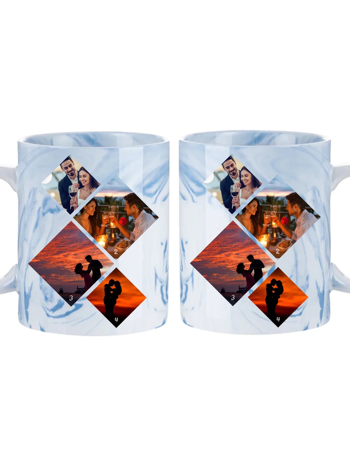 Minimalista fotókollázs - 4 kép - Fényképes bögre