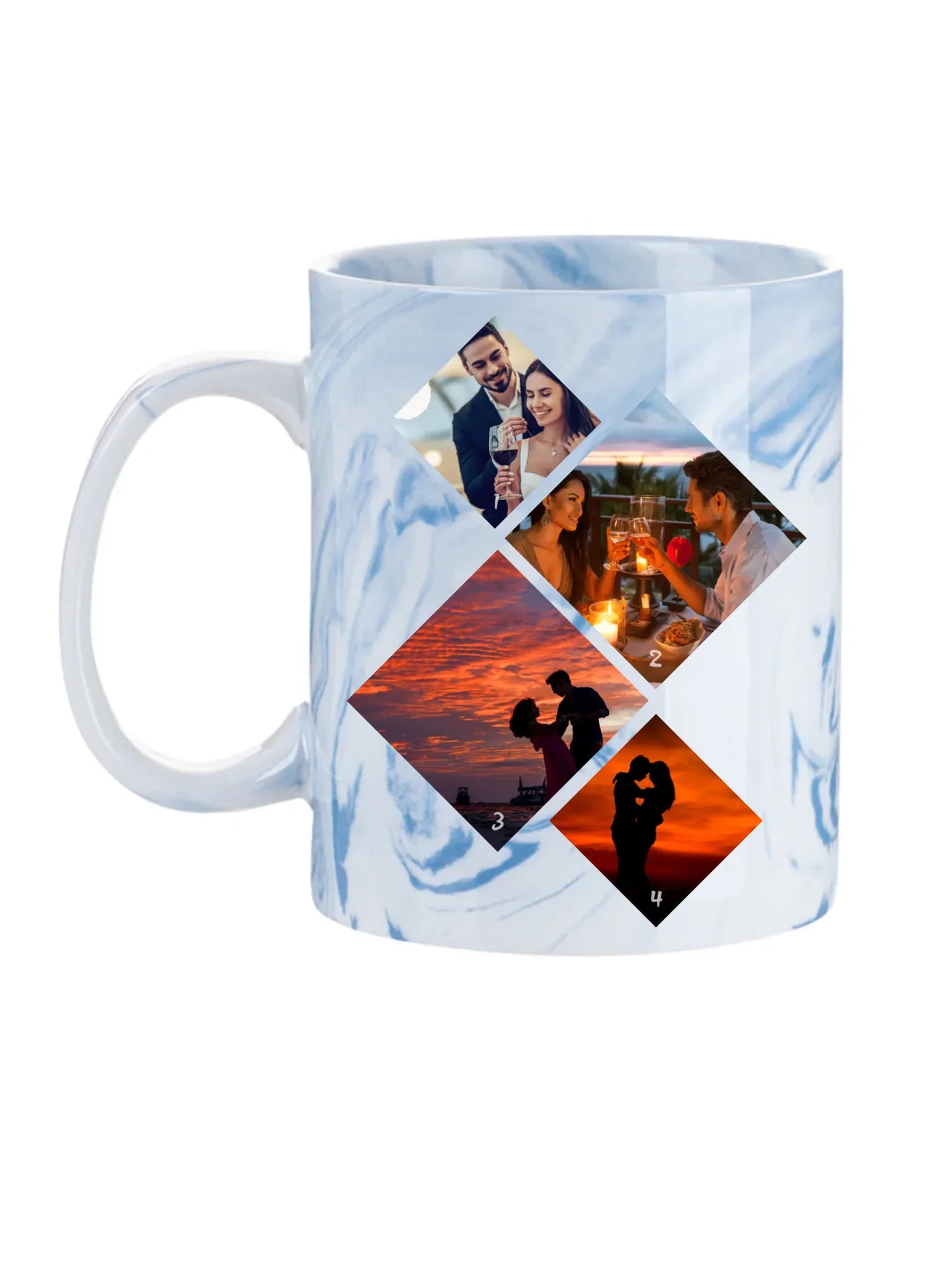 Minimalista fotókollázs - 4 kép - Fényképes bögre