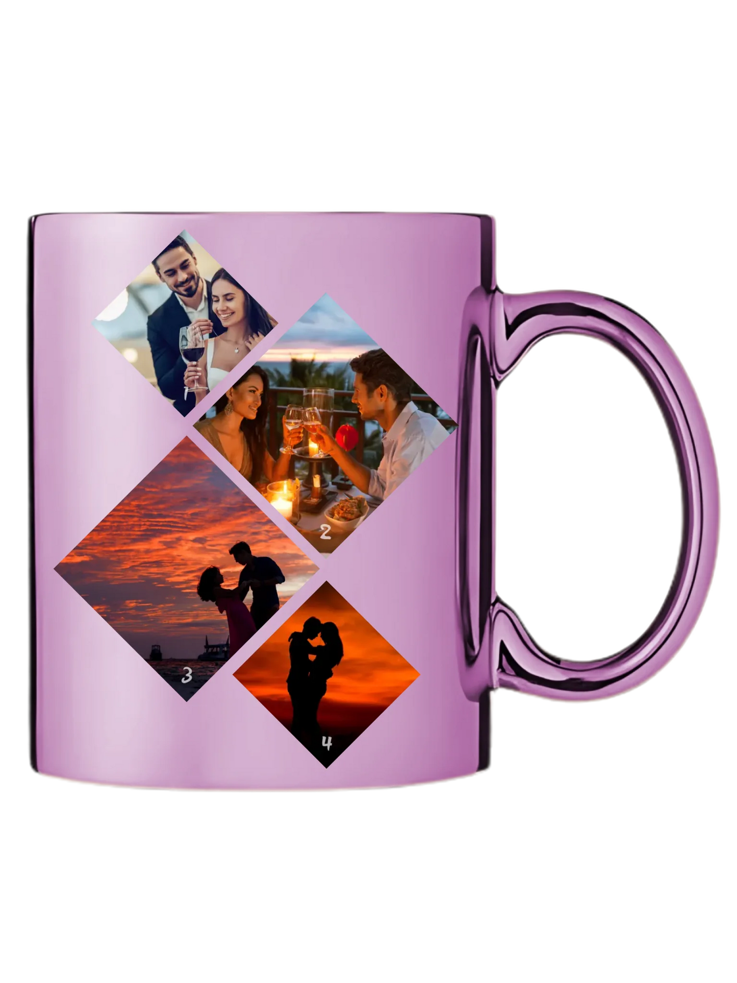 Minimalista fotókollázs - 4 kép - Fényképes bögre