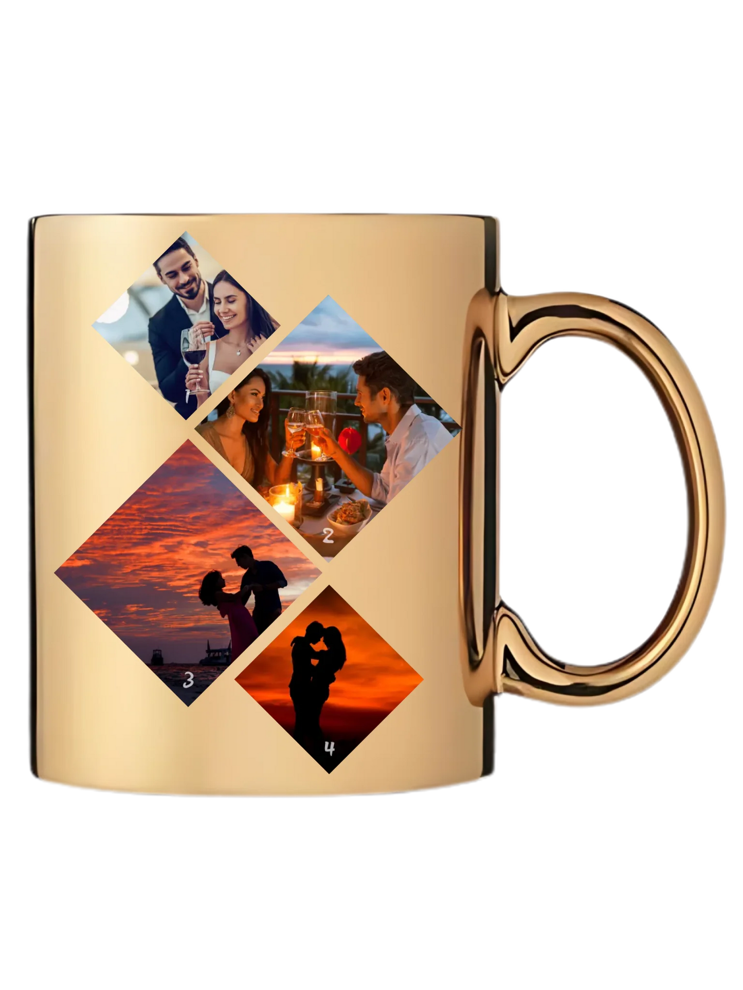 Minimalista fotókollázs - 4 kép - Fényképes bögre