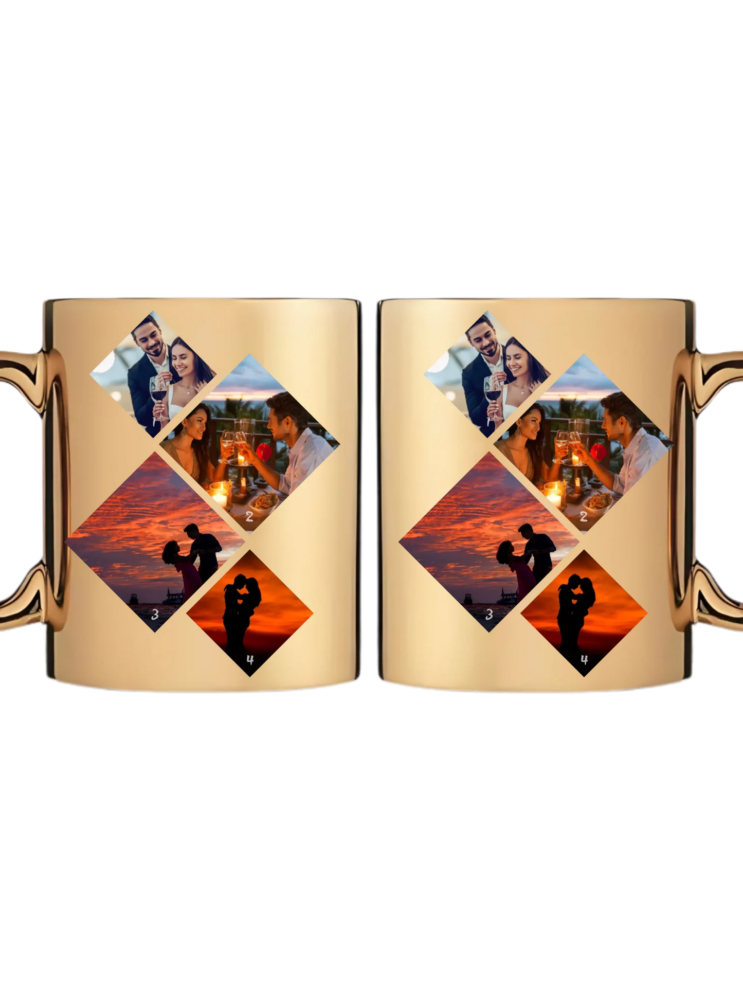 Minimalista fotókollázs - 4 kép - Fényképes bögre