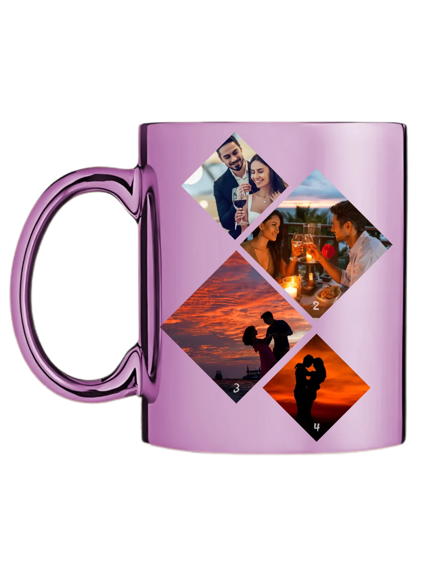 Minimalista fotókollázs - 4 kép - Fényképes bögre