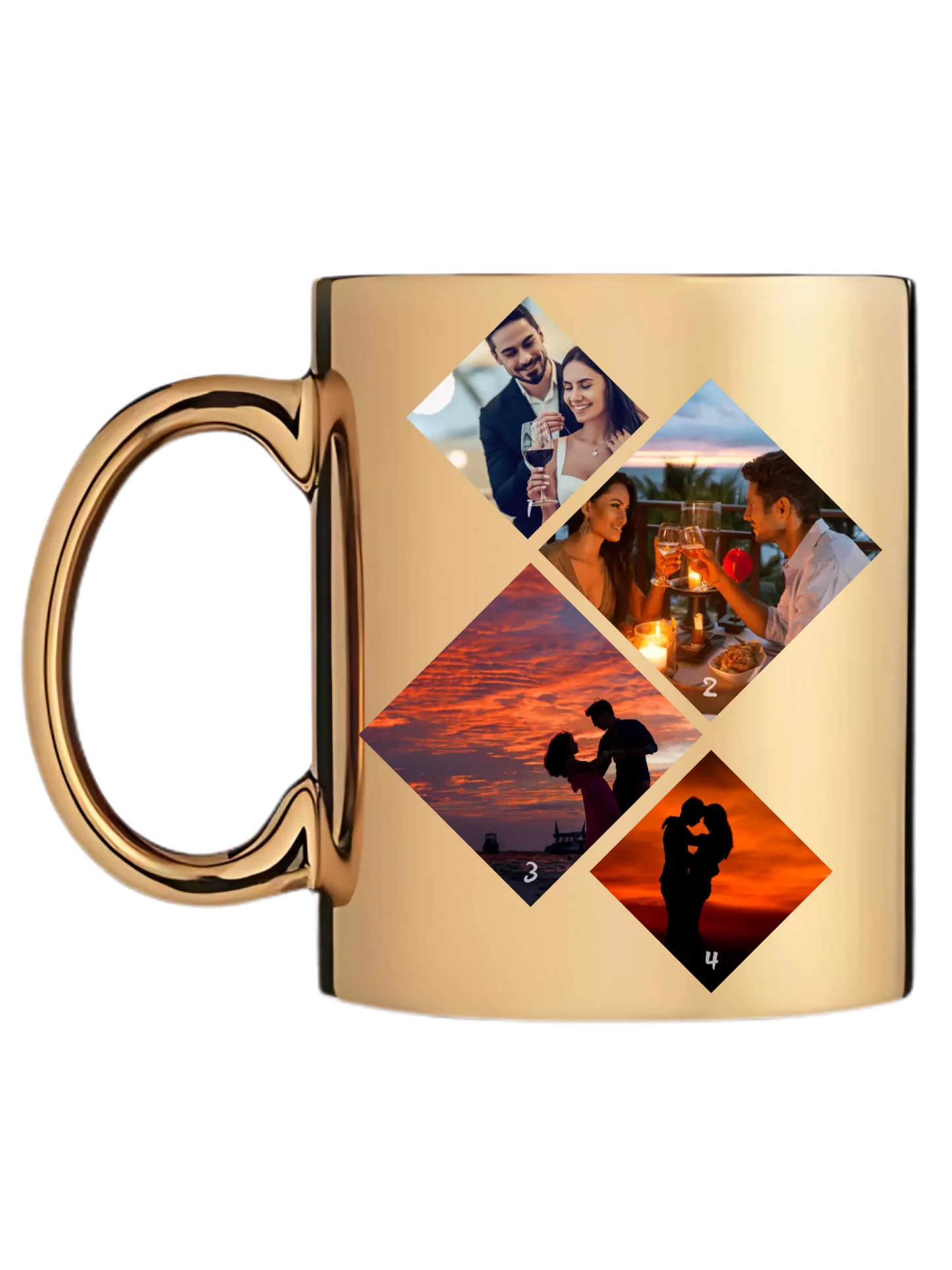 Minimalista fotókollázs - 4 kép - Fényképes bögre