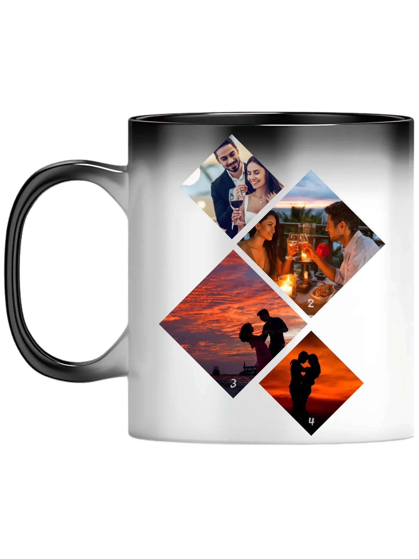 Minimalista fotókollázs - 4 kép - Fényképes bögre