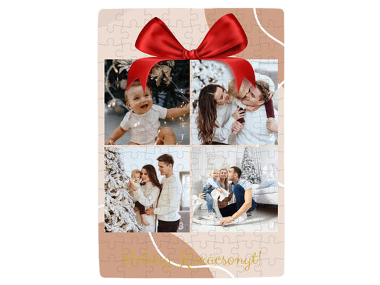 Boldog Karácsonyt fotókollázs - Ajándék Karácsonyra - Fényképes puzzle