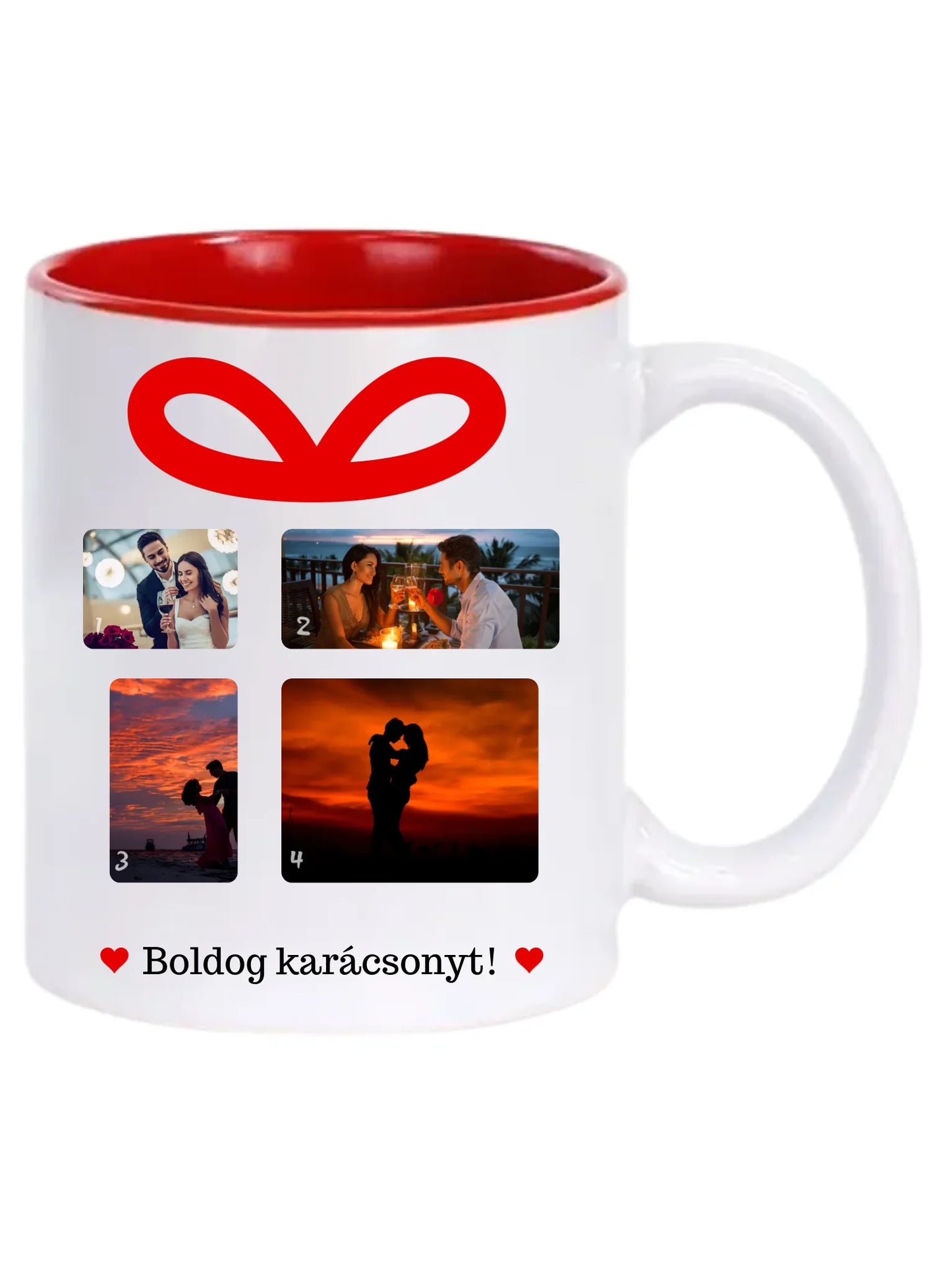 Karácsonyi ajándék fotókollázs - Ajándék Karácsonyra - Fényképes bögre