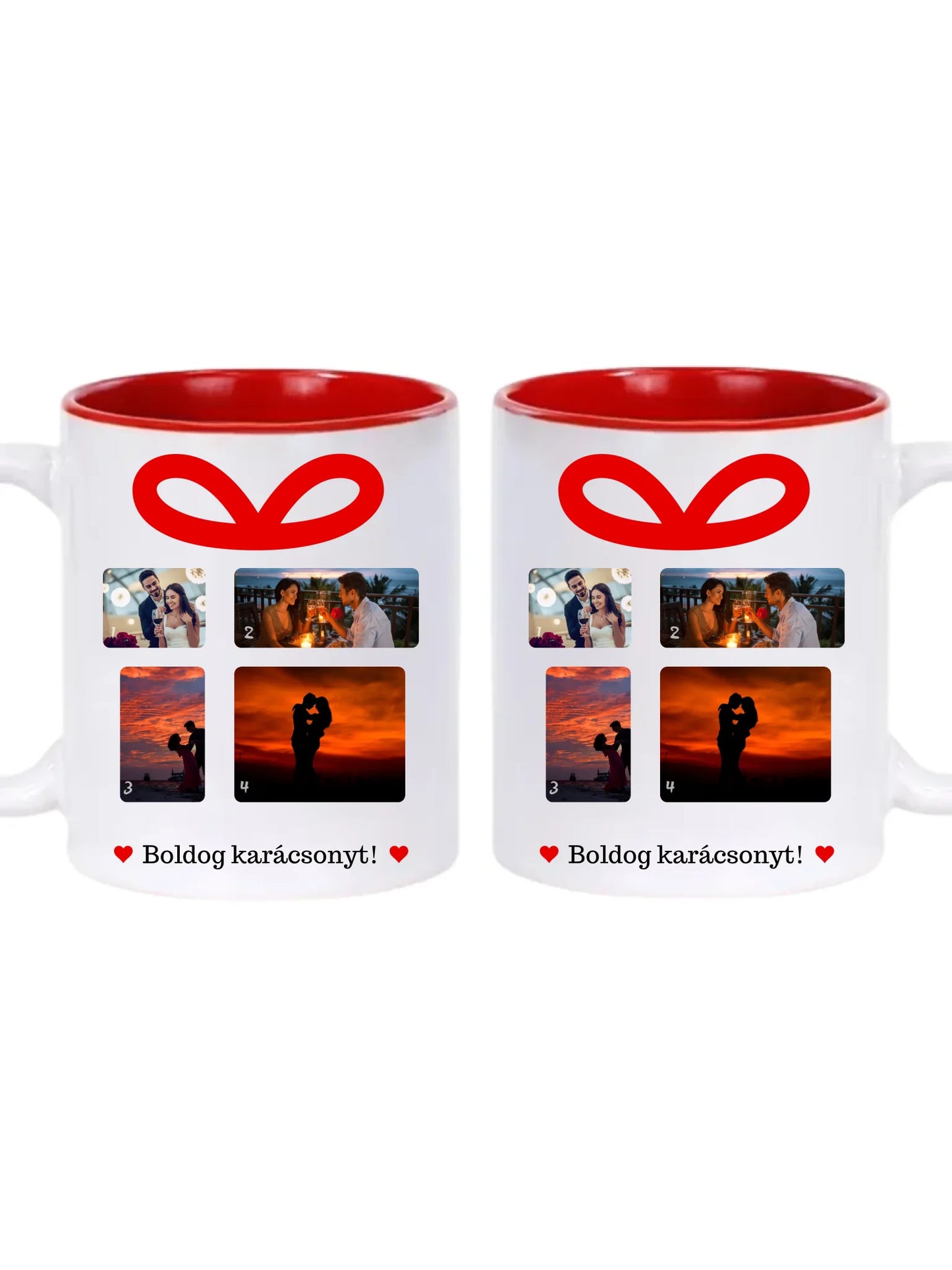 Karácsonyi ajándék fotókollázs - Ajándék Karácsonyra - Fényképes bögre