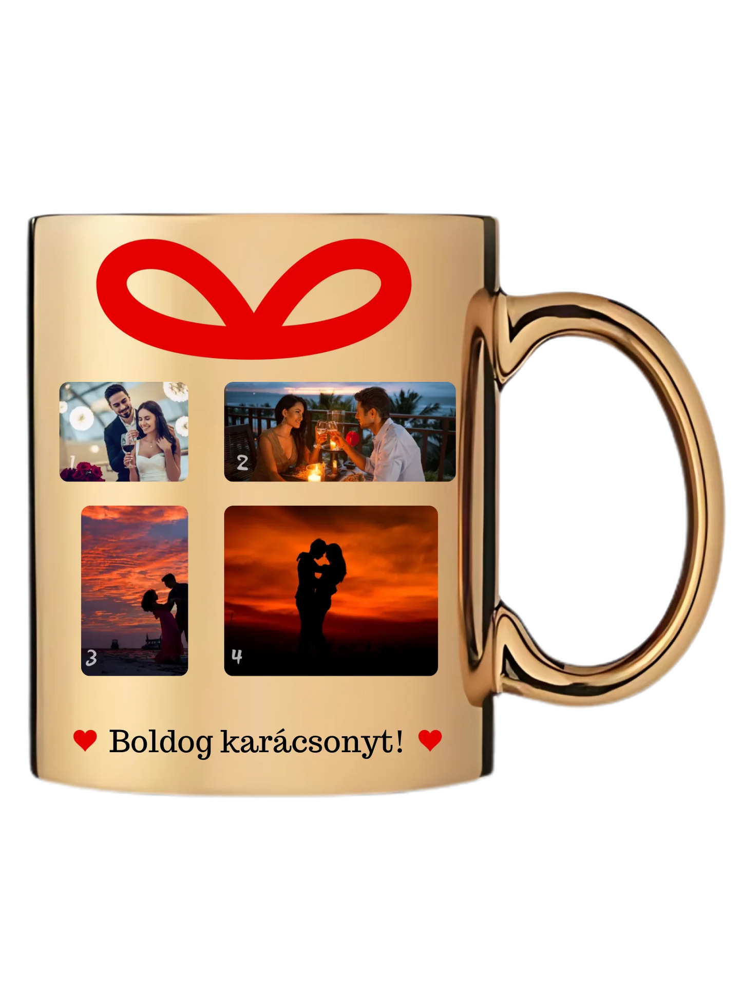 Karácsonyi ajándék fotókollázs - Ajándék Karácsonyra - Fényképes bögre