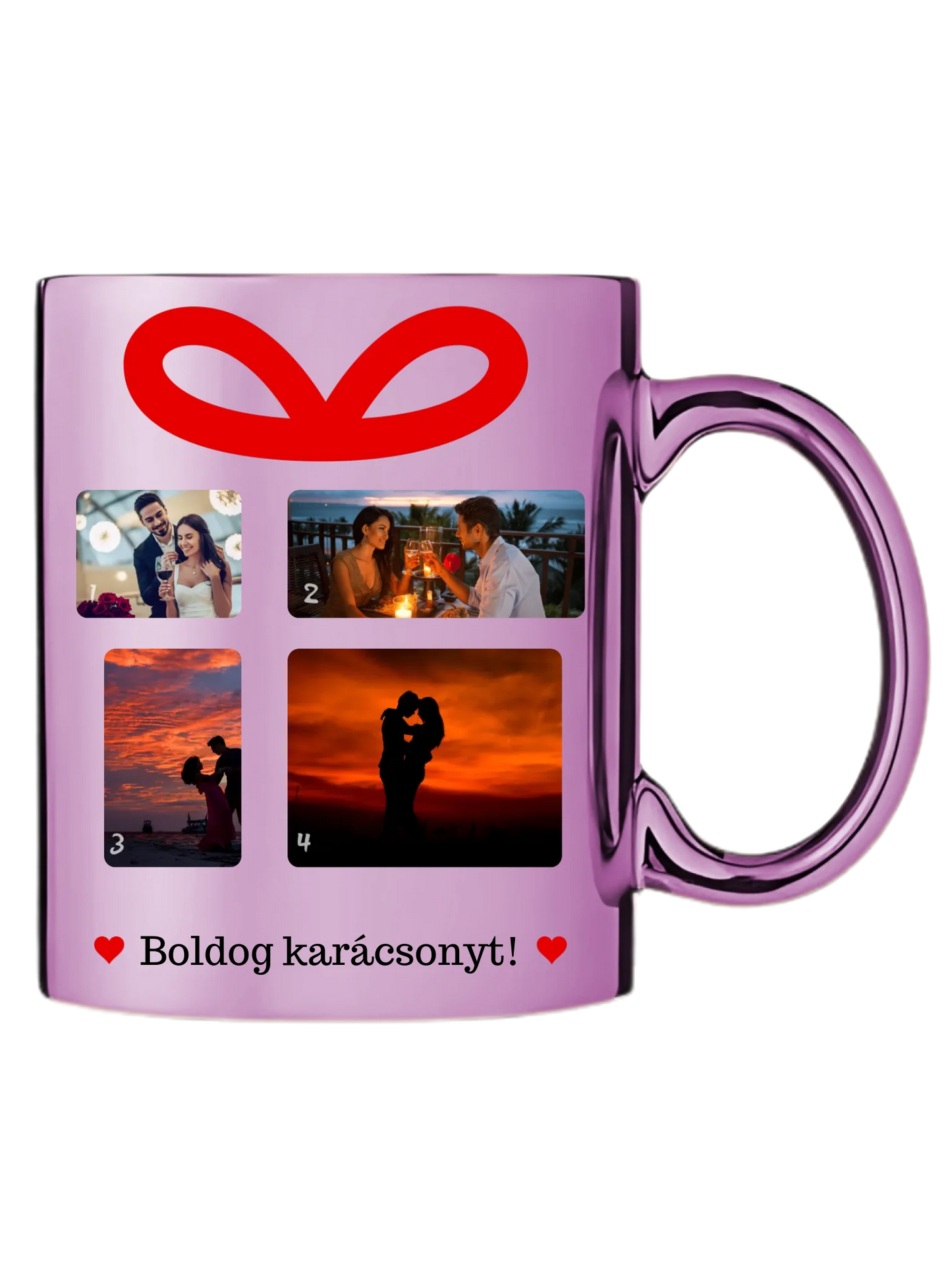 Karácsonyi ajándék fotókollázs - Ajándék Karácsonyra - Fényképes bögre