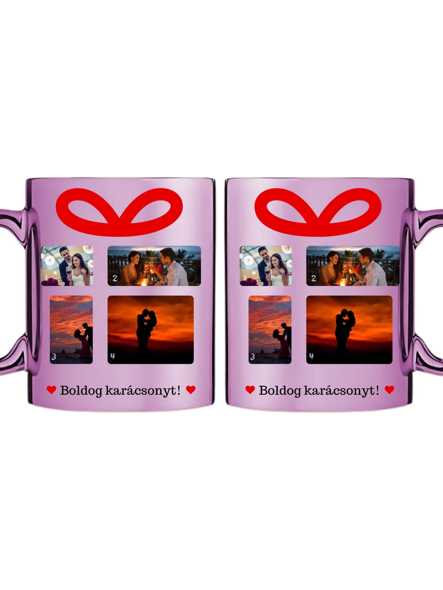 Karácsonyi ajándék fotókollázs - Ajándék Karácsonyra - Fényképes bögre