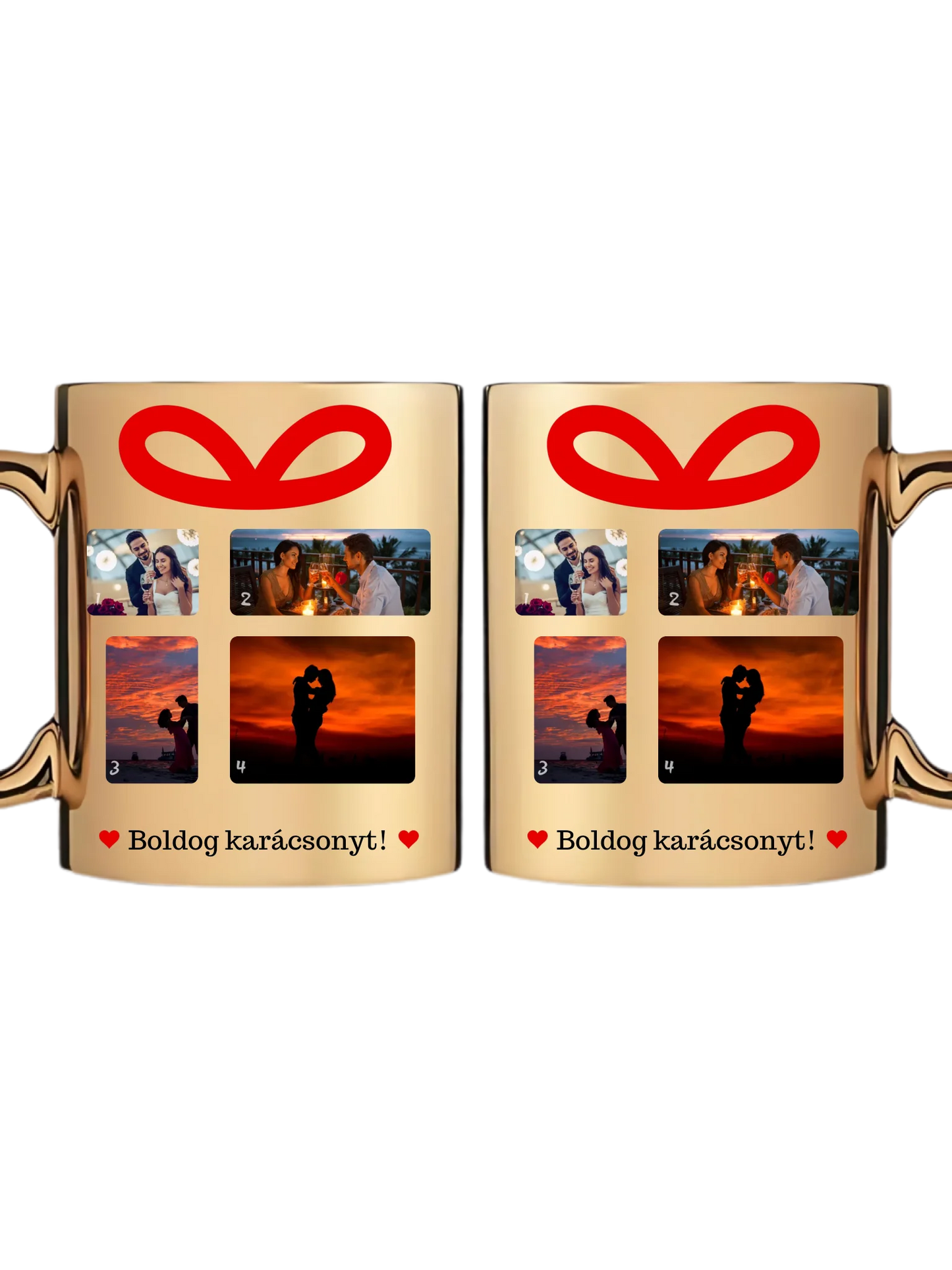 Karácsonyi ajándék fotókollázs - Ajándék Karácsonyra - Fényképes bögre