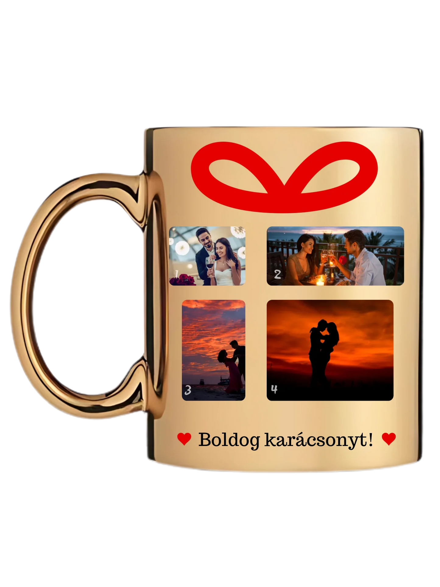 Karácsonyi ajándék fotókollázs - Ajándék Karácsonyra - Fényképes bögre