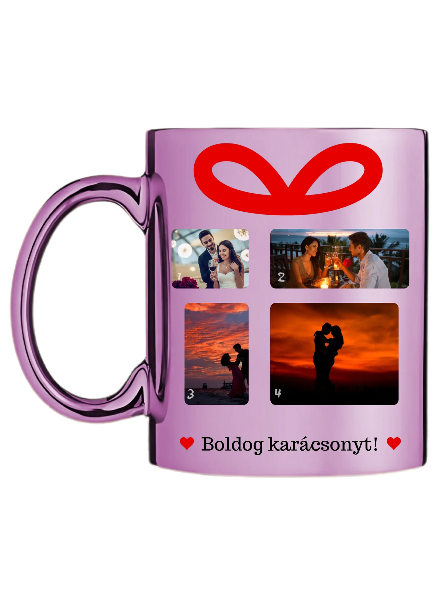 Karácsonyi ajándék fotókollázs - Ajándék Karácsonyra - Fényképes bögre