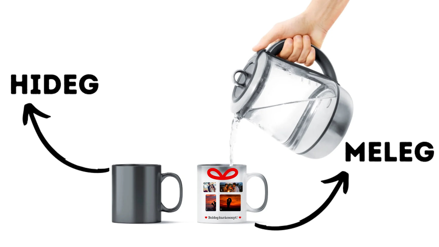 Karácsonyi ajándék fotókollázs - Ajándék Karácsonyra - Fényképes bögre