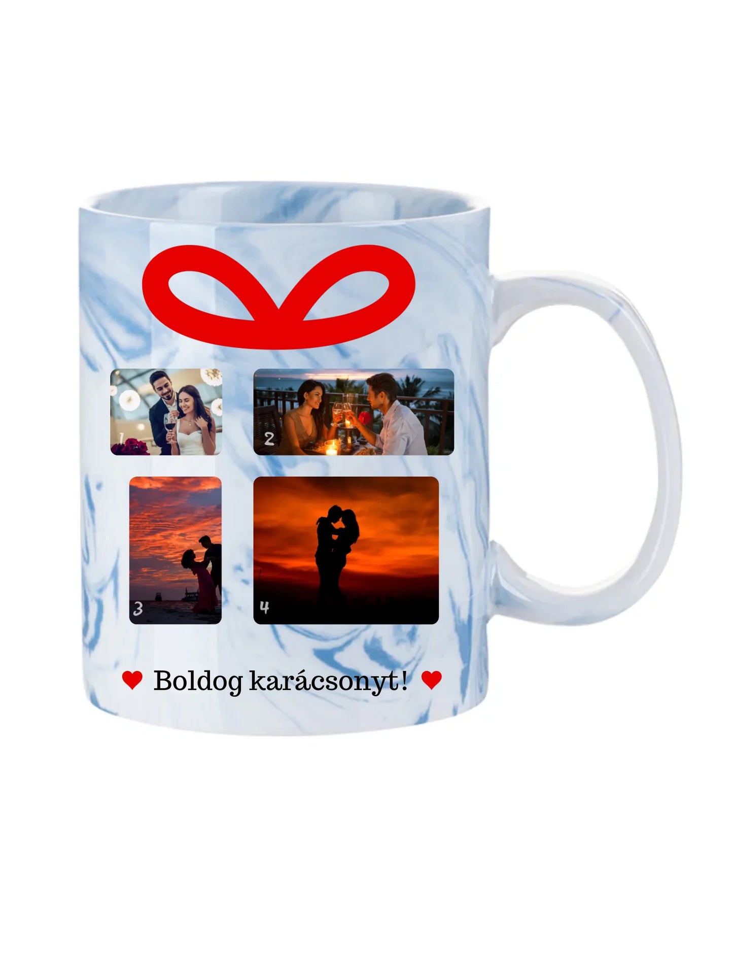 Karácsonyi ajándék fotókollázs - Ajándék Karácsonyra - Fényképes bögre