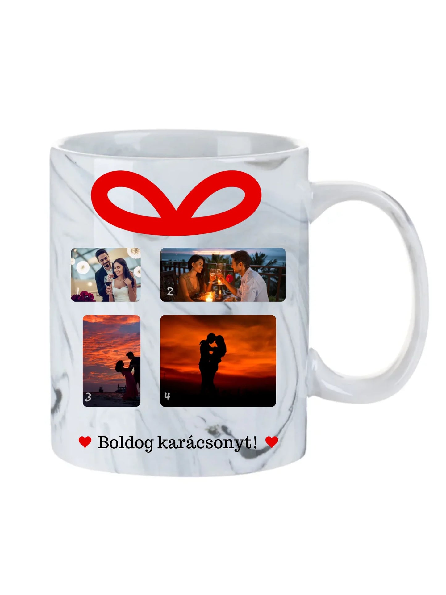 Karácsonyi ajándék fotókollázs - Ajándék Karácsonyra - Fényképes bögre