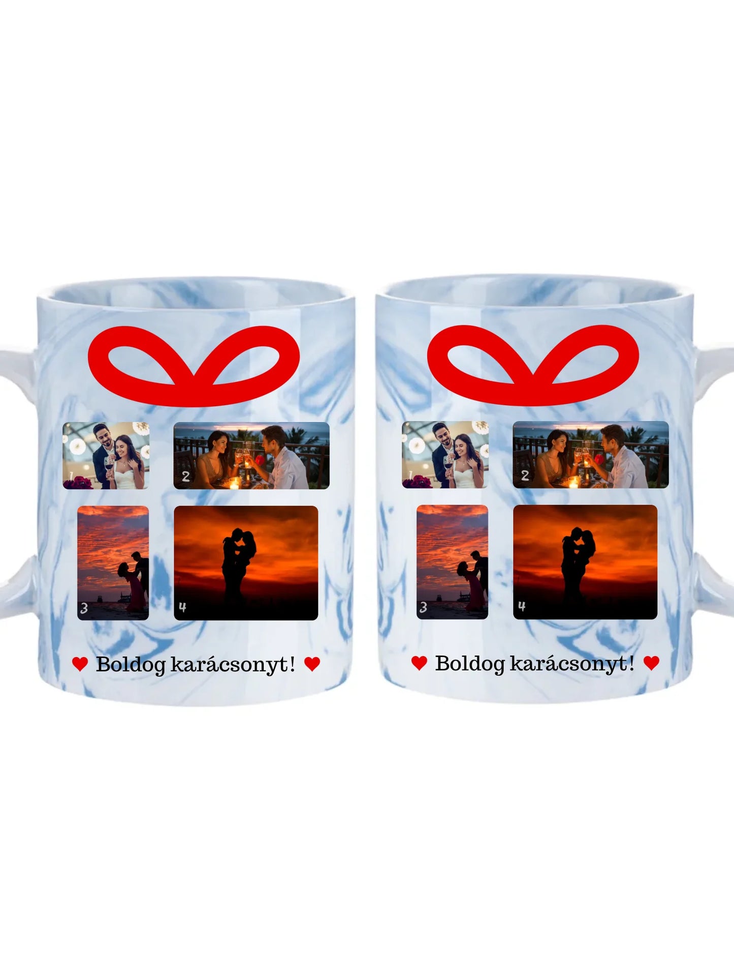 Karácsonyi ajándék fotókollázs - Ajándék Karácsonyra - Fényképes bögre