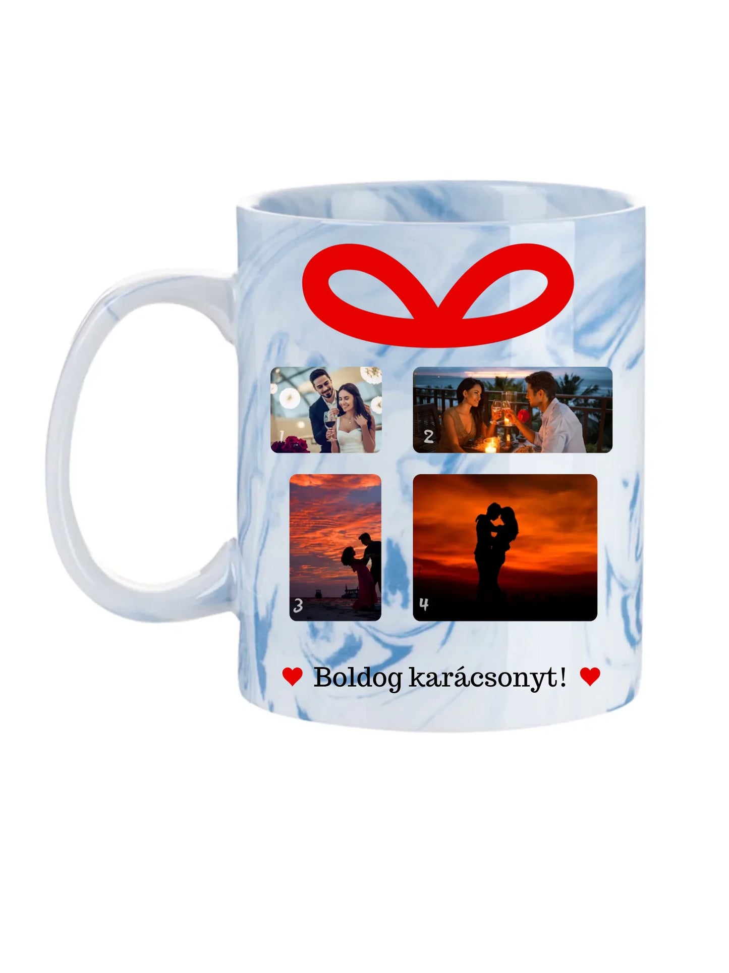 Karácsonyi ajándék fotókollázs - Ajándék Karácsonyra - Fényképes bögre