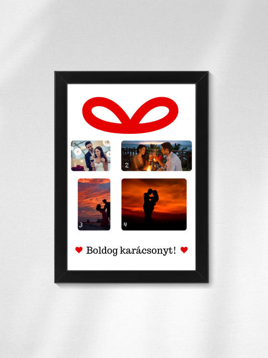 Karácsonyi ajándék fotókollázs - Ajándék Karácsonyra - Fényképes falikép