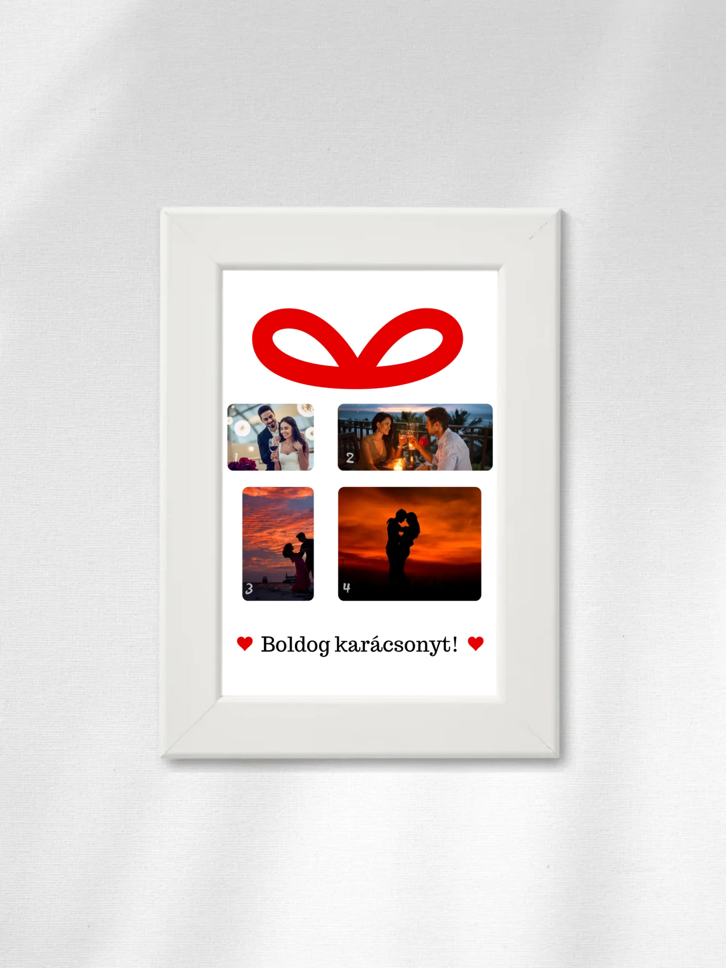 Karácsonyi ajándék fotókollázs - Ajándék Karácsonyra - Fényképes falikép