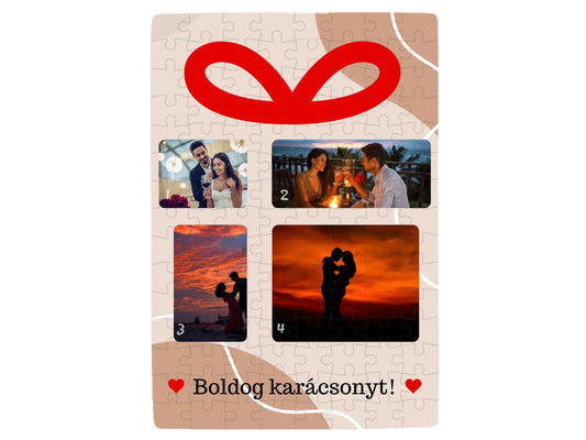 Karácsonyi ajándék fotókollázs - Ajándék Karácsonyra - Fényképes puzzle