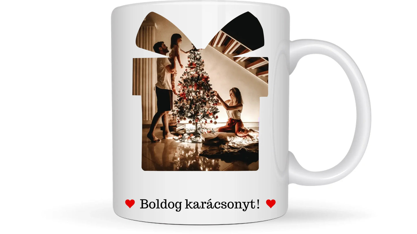 Fényképes karácsonyi ajándék - Ajándék Karácsonyra - Fényképes bögre