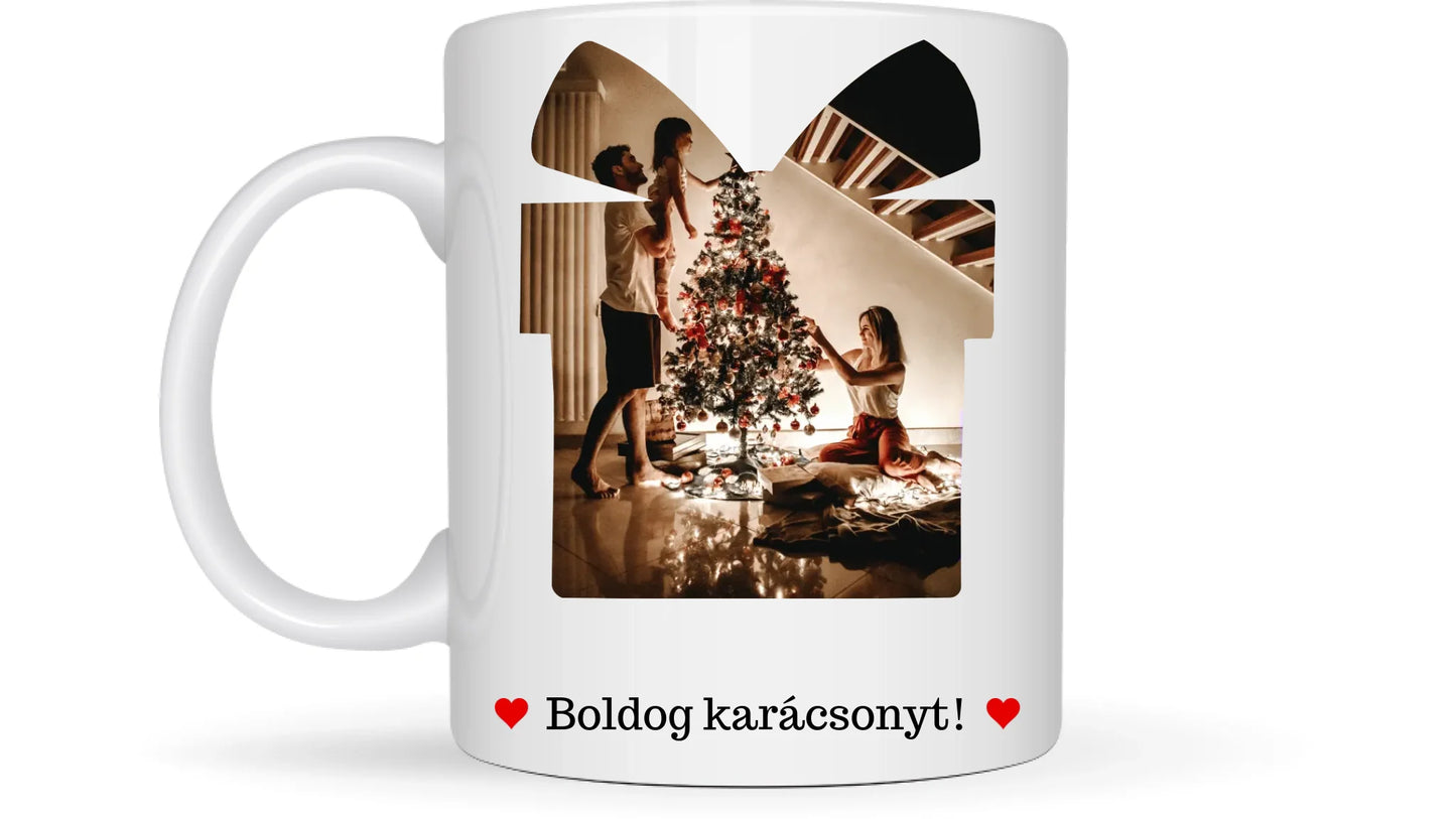 Fényképes karácsonyi ajándék - Ajándék Karácsonyra - Fényképes bögre