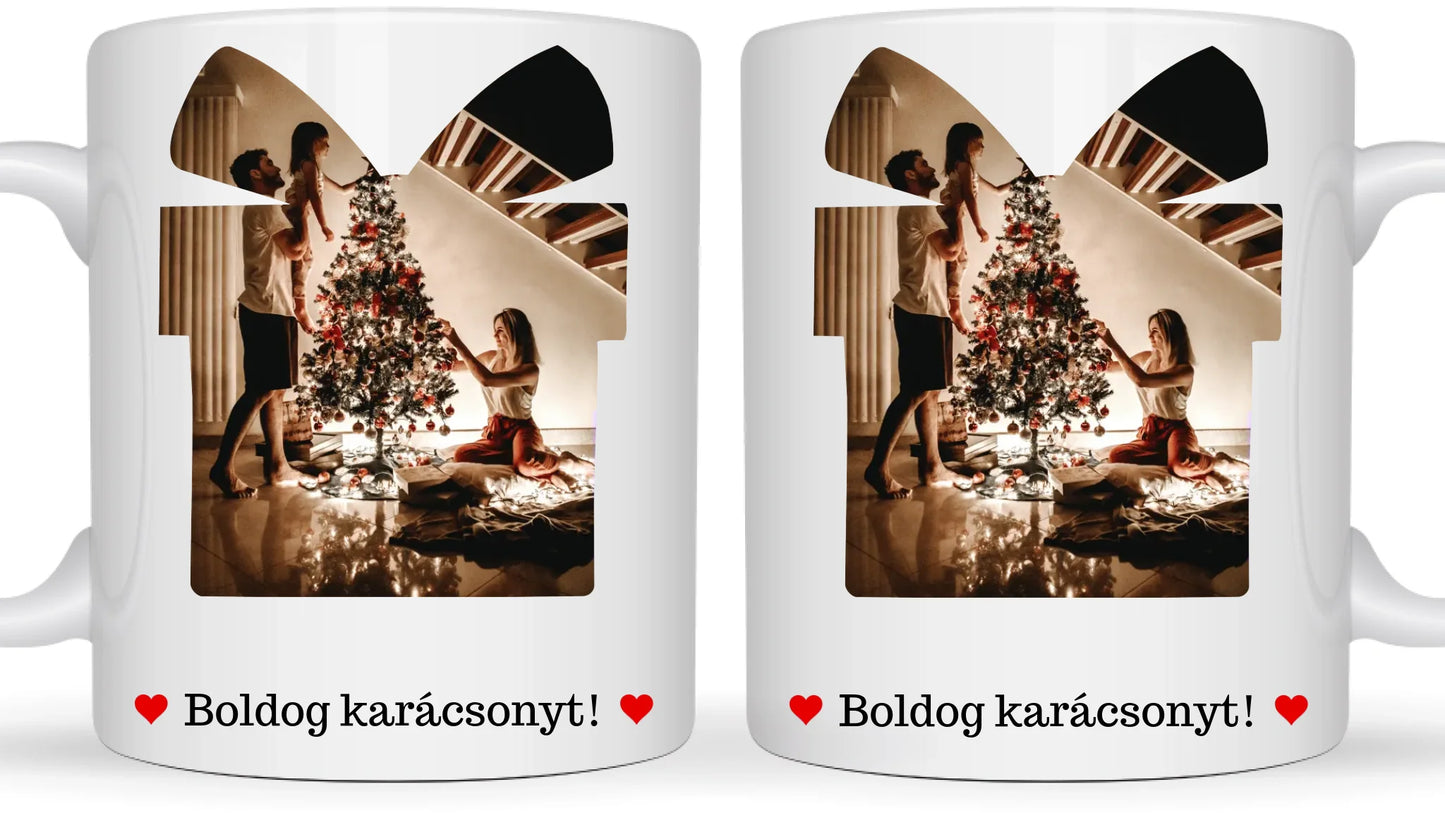 Fényképes karácsonyi ajándék - Ajándék Karácsonyra - Fényképes bögre