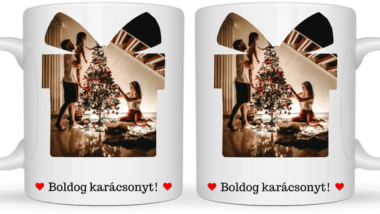 Fényképes karácsonyi ajándék - Ajándék Karácsonyra - Fényképes bögre