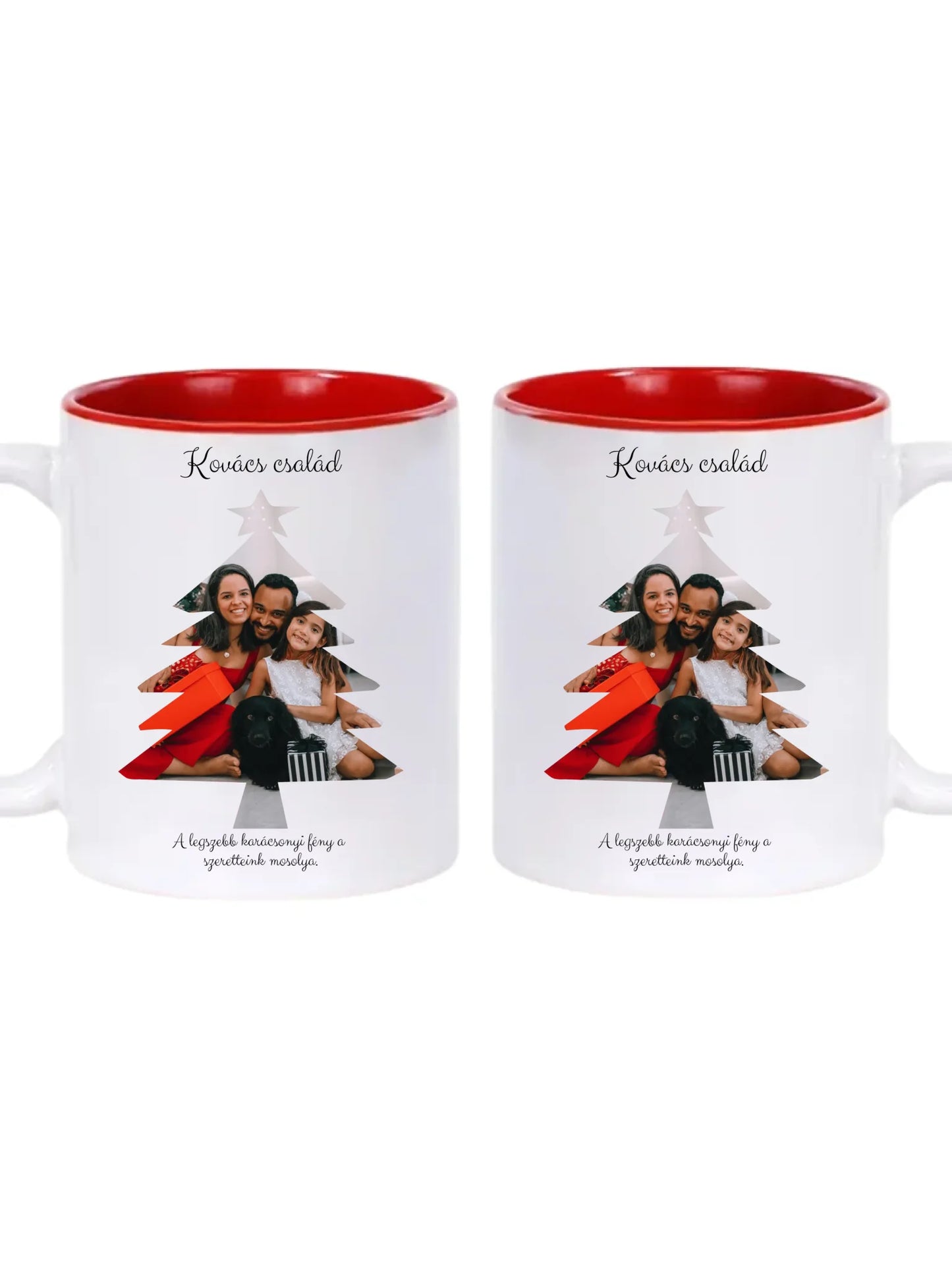 Fényképes Karácsonyfa - Ajándék Karácsonyra - Fényképes bögre