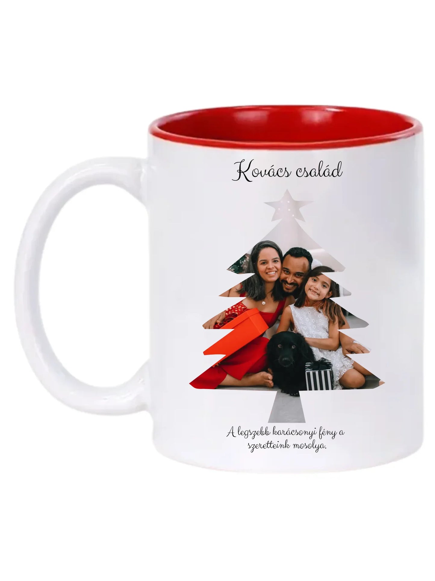 Fényképes Karácsonyfa - Ajándék Karácsonyra - Fényképes bögre