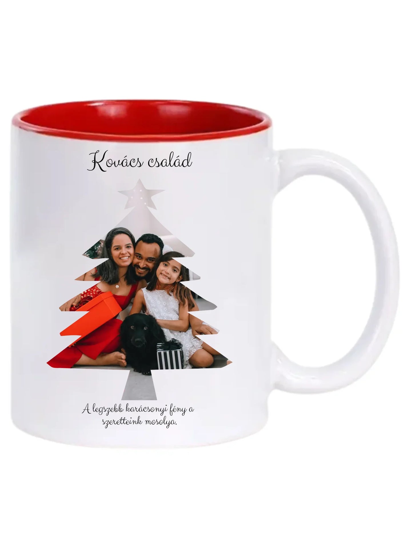 Fényképes Karácsonyfa - Ajándék Karácsonyra - Fényképes bögre