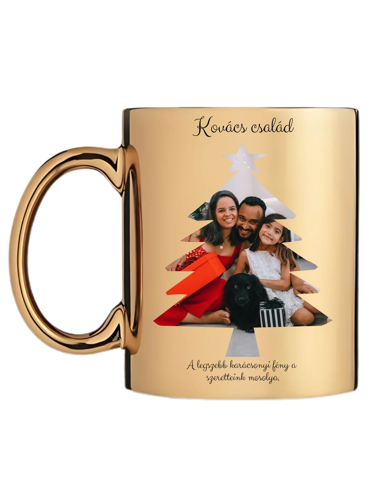 Fényképes Karácsonyfa - Ajándék Karácsonyra - Fényképes bögre