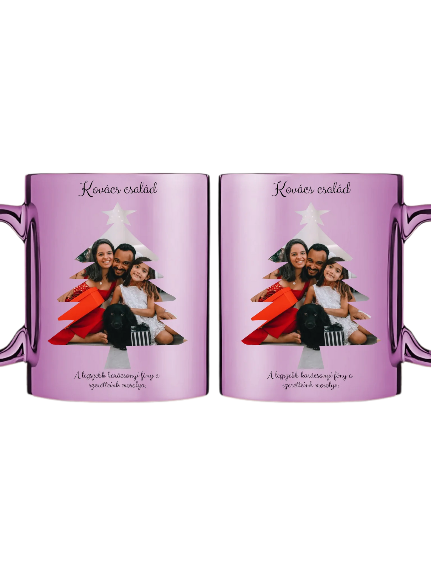 Fényképes Karácsonyfa - Ajándék Karácsonyra - Fényképes bögre