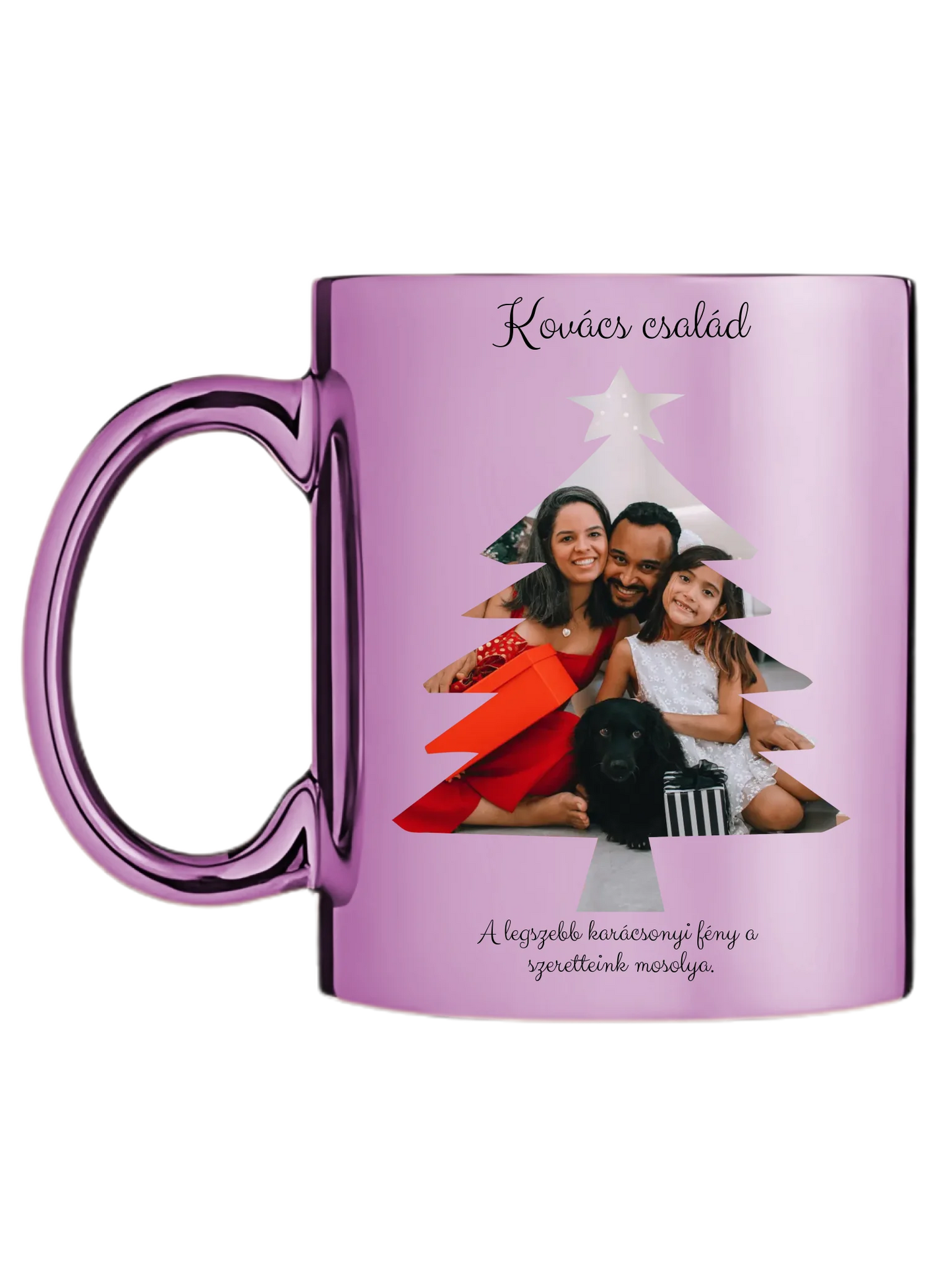 Fényképes Karácsonyfa - Ajándék Karácsonyra - Fényképes bögre