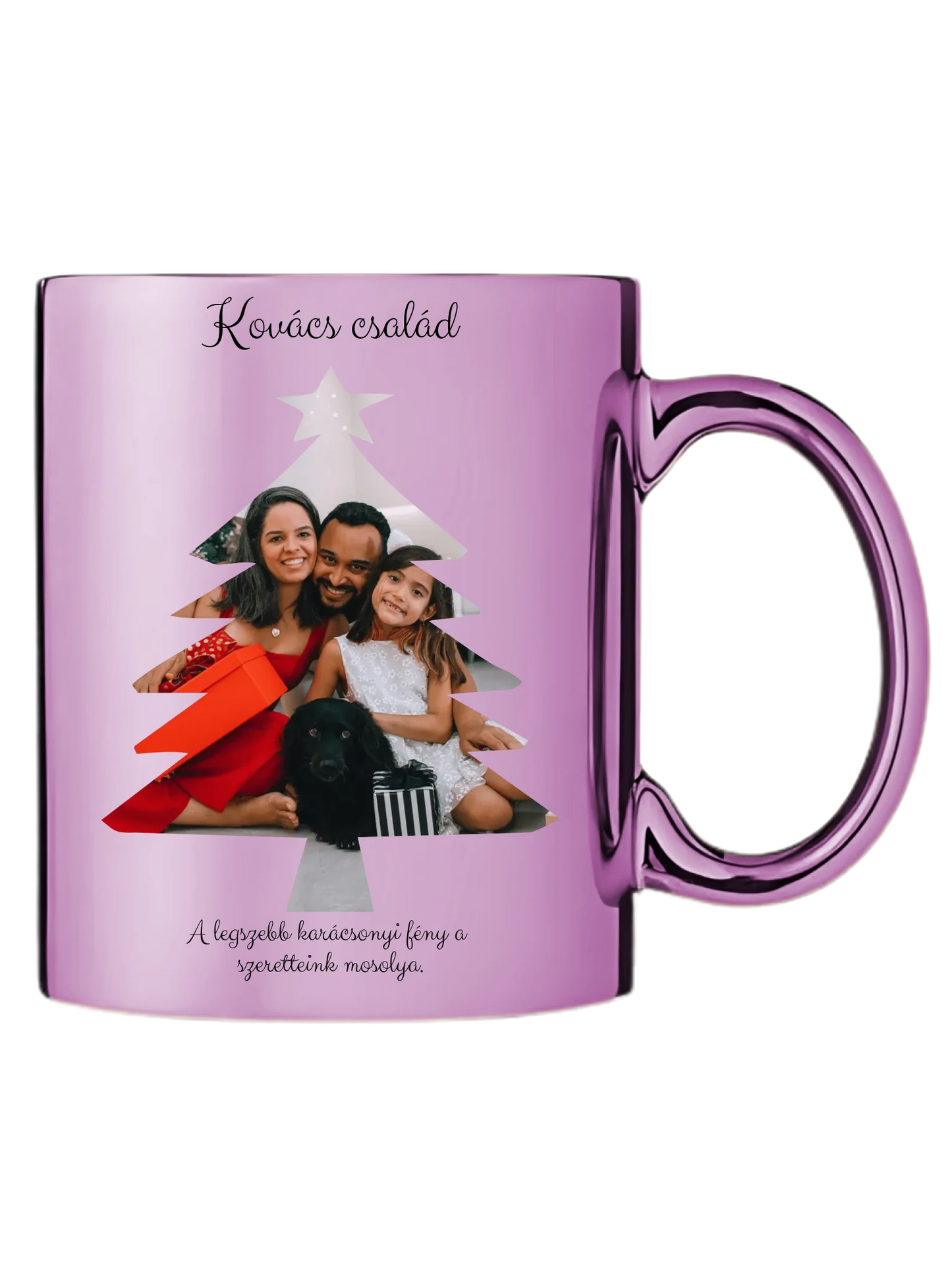 Fényképes Karácsonyfa - Ajándék Karácsonyra - Fényképes bögre