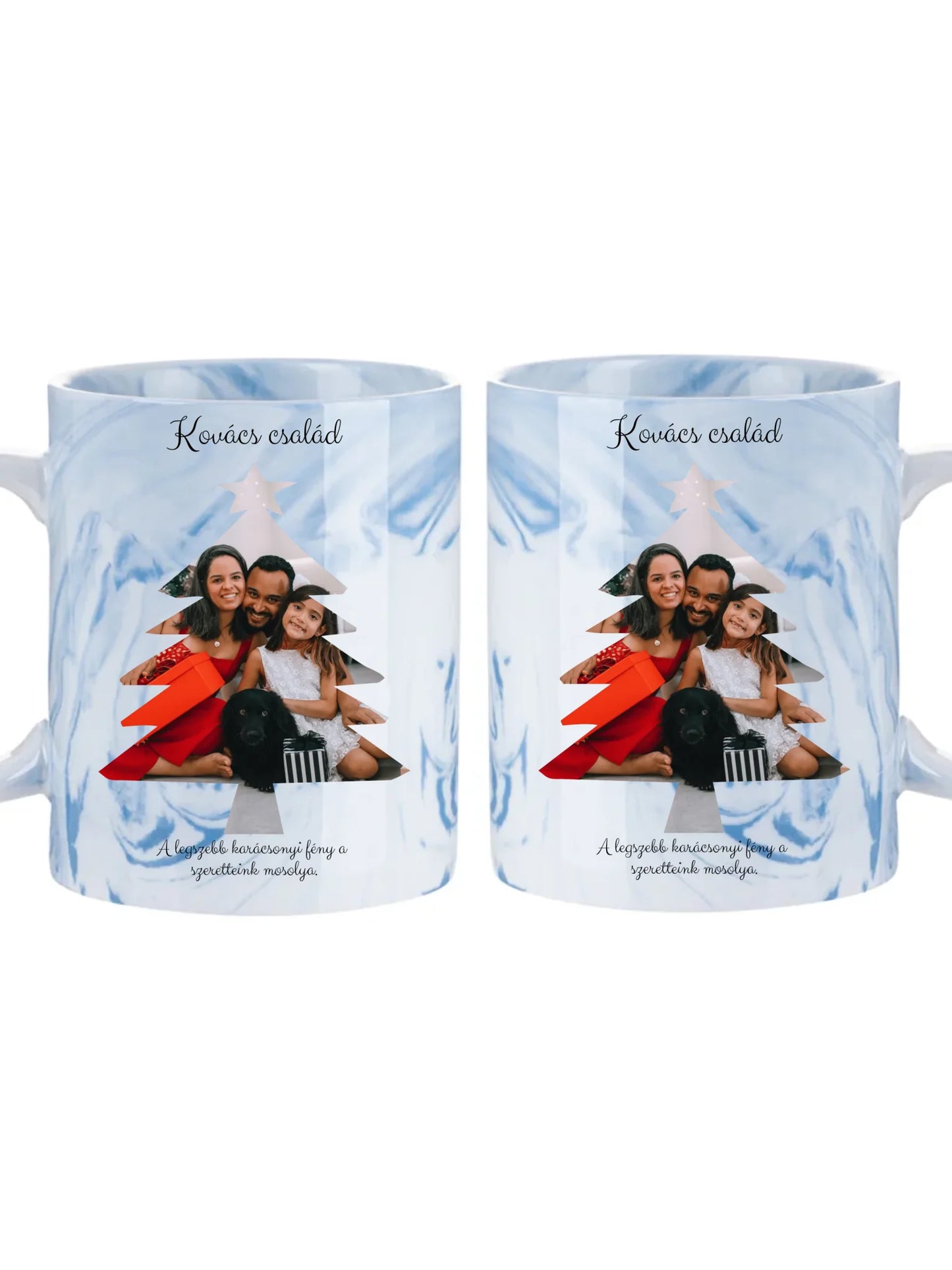 Fényképes Karácsonyfa - Ajándék Karácsonyra - Fényképes bögre