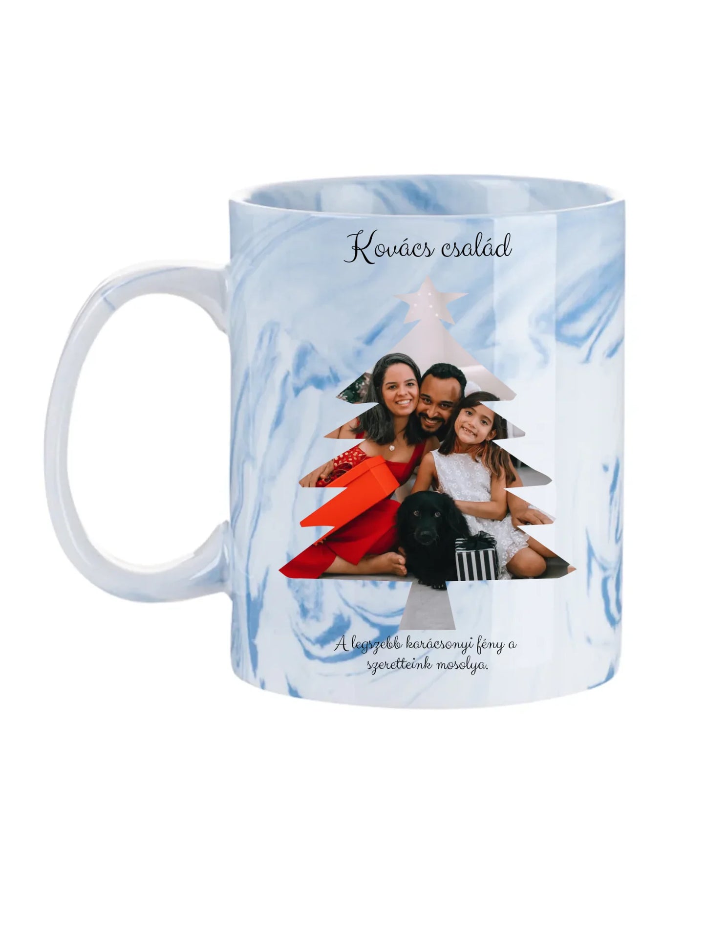 Fényképes Karácsonyfa - Ajándék Karácsonyra - Fényképes bögre