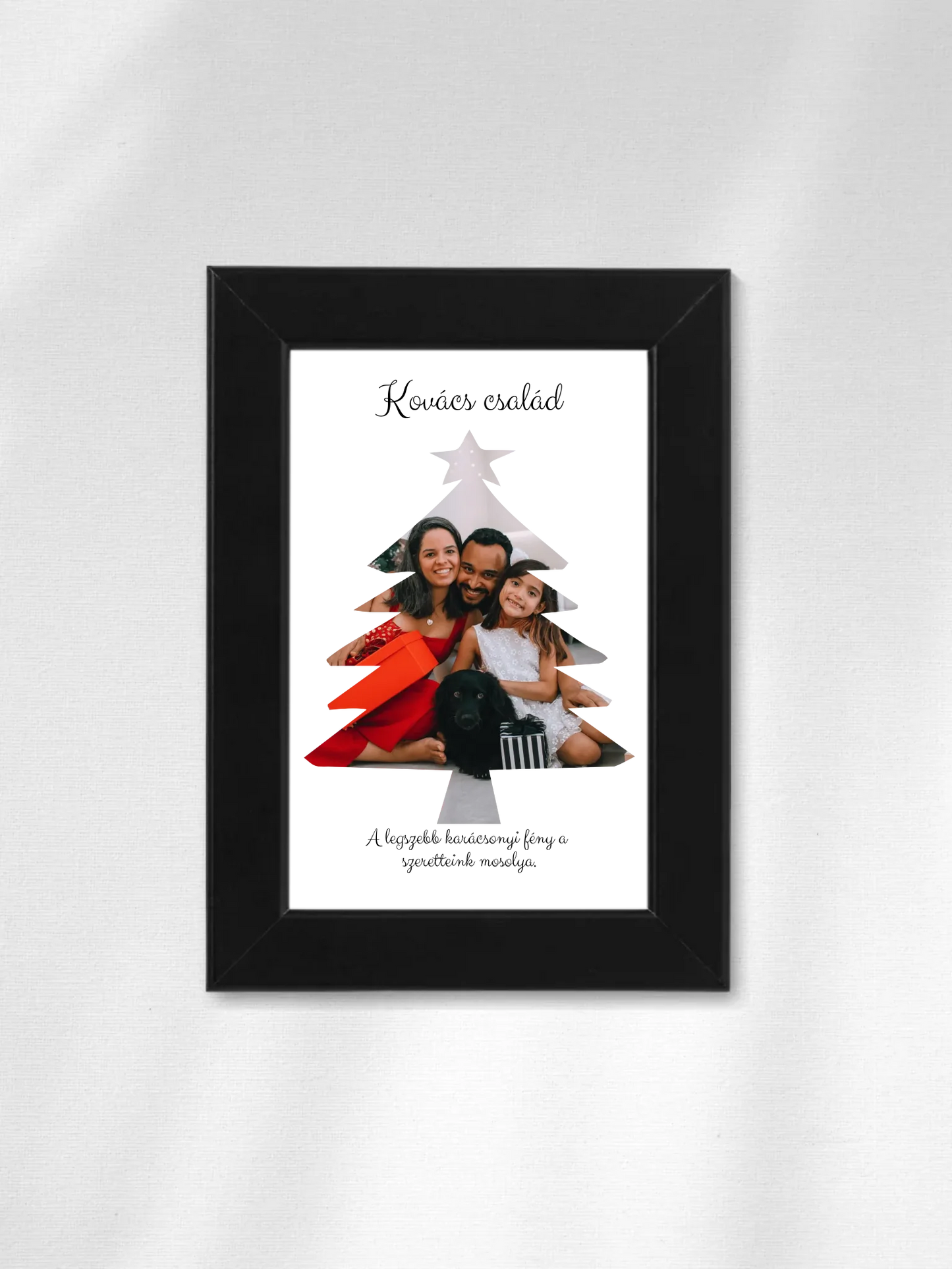 Fényképes Karácsonyfa - Ajándék Karácsonyra - Fényképes falikép