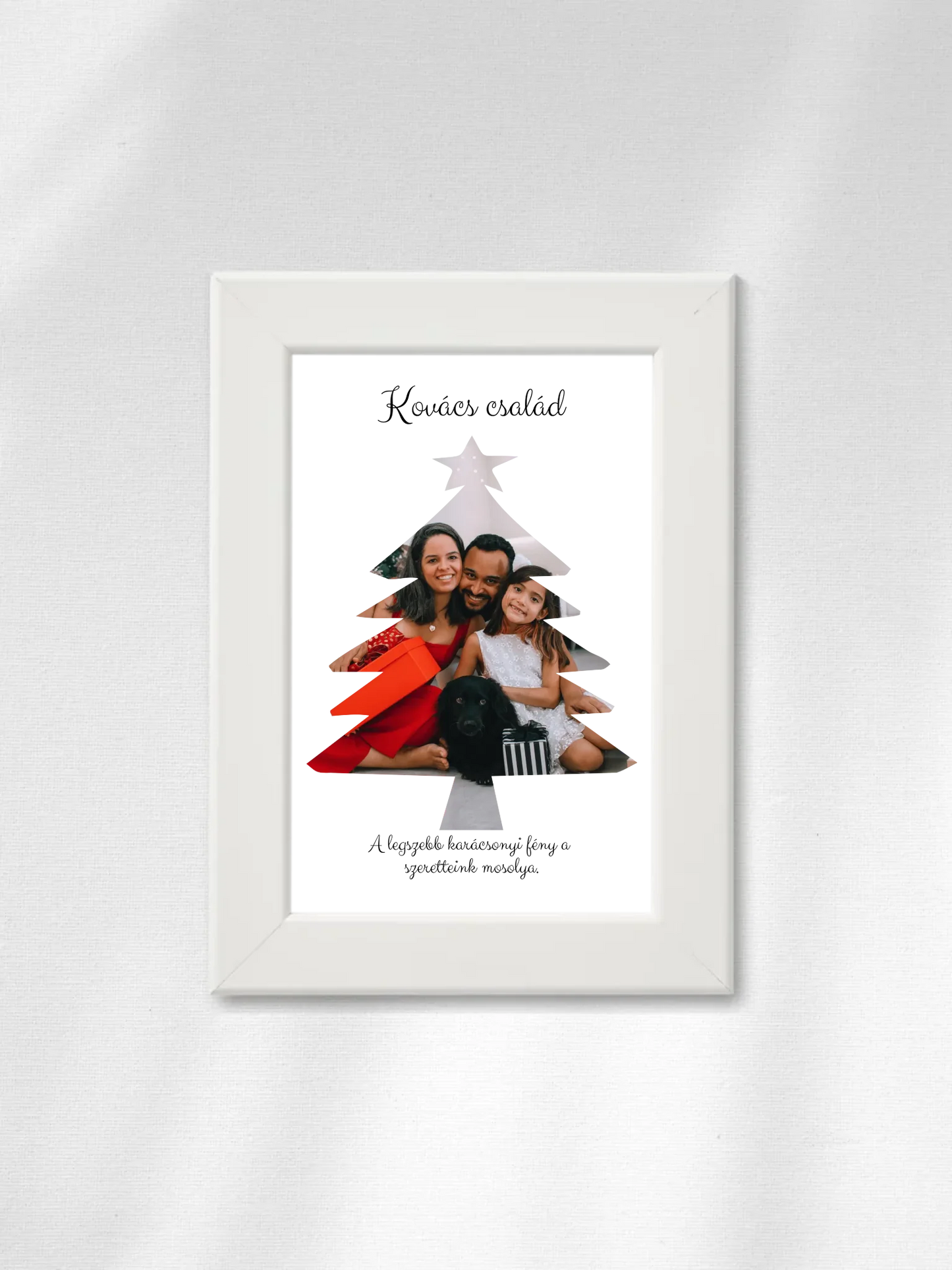 Fényképes Karácsonyfa - Ajándék Karácsonyra - Fényképes falikép