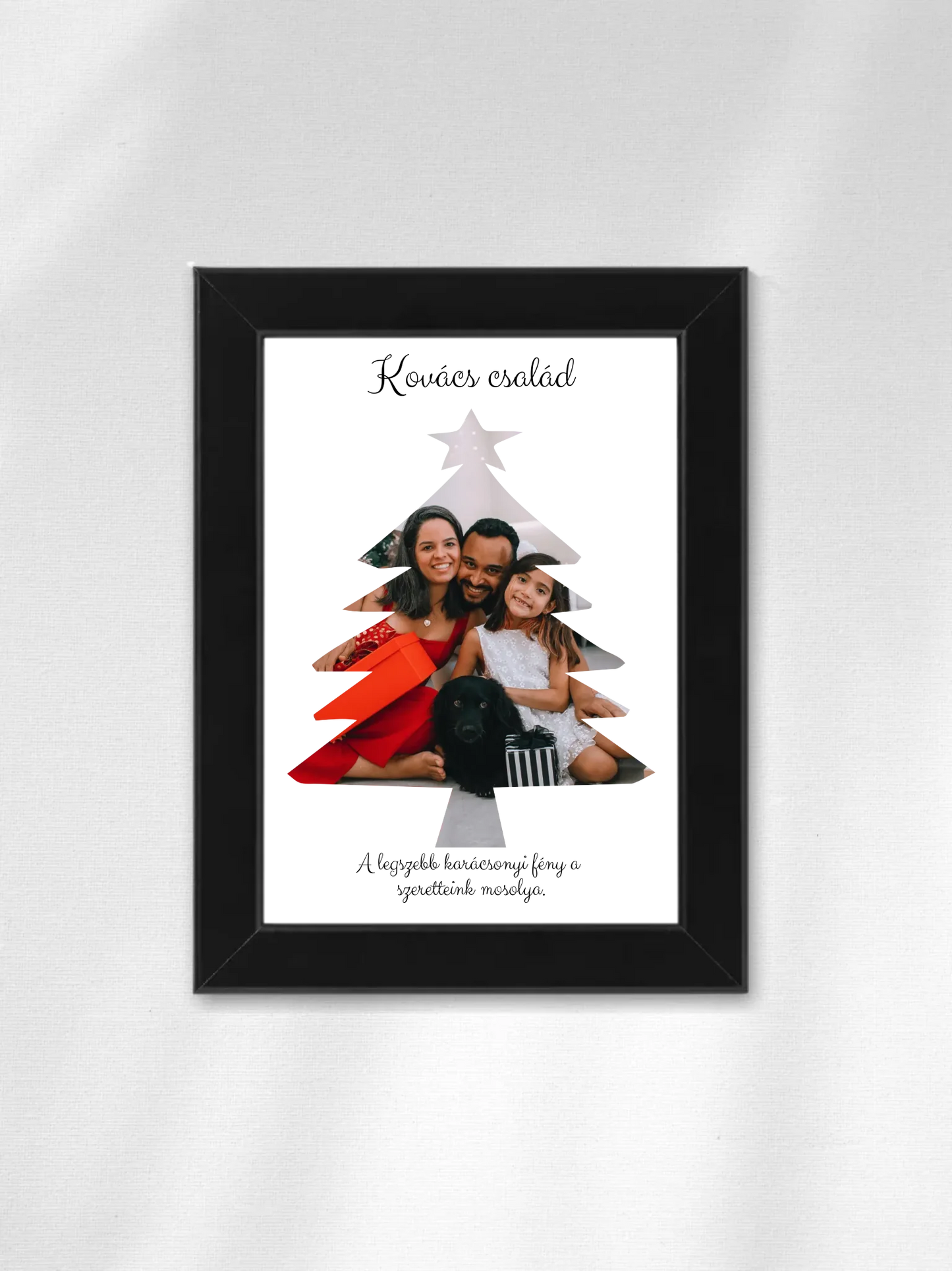 Fényképes Karácsonyfa - Ajándék Karácsonyra - Fényképes falikép