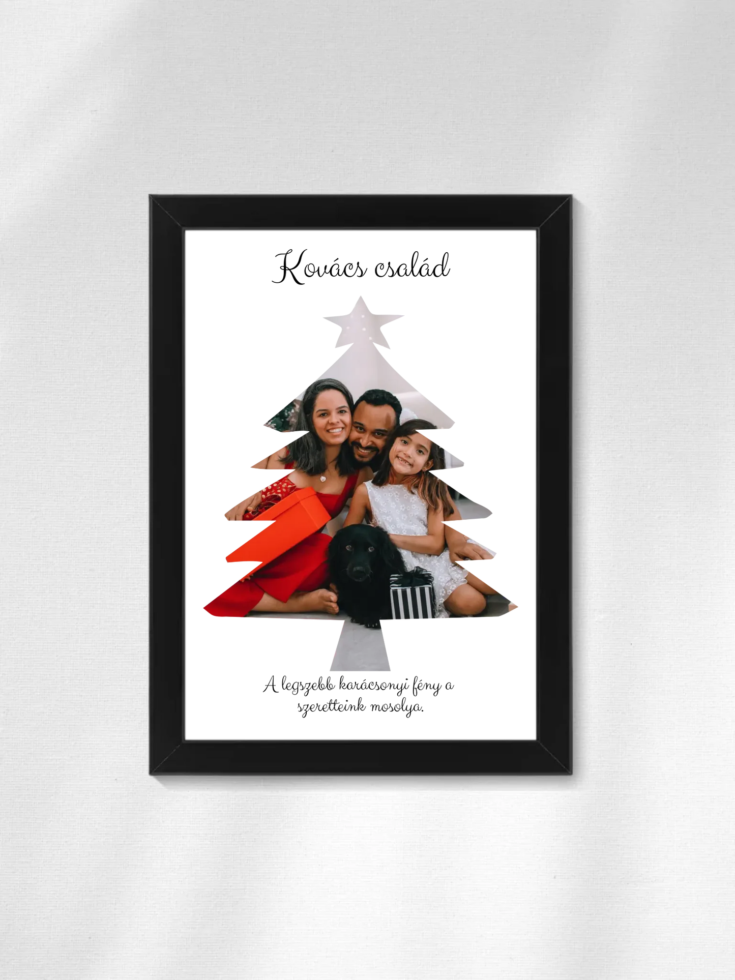 Fényképes Karácsonyfa - Ajándék Karácsonyra - Fényképes falikép